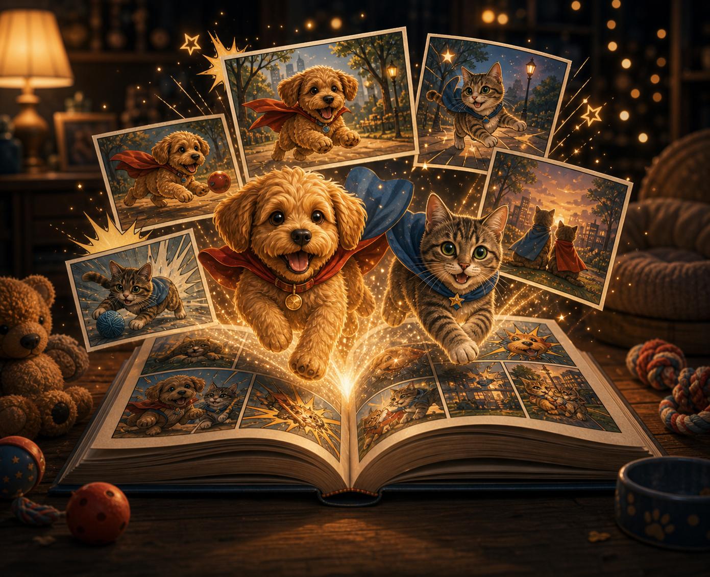 OwnTale homepage image owntale-product-pet-comic-v1.png