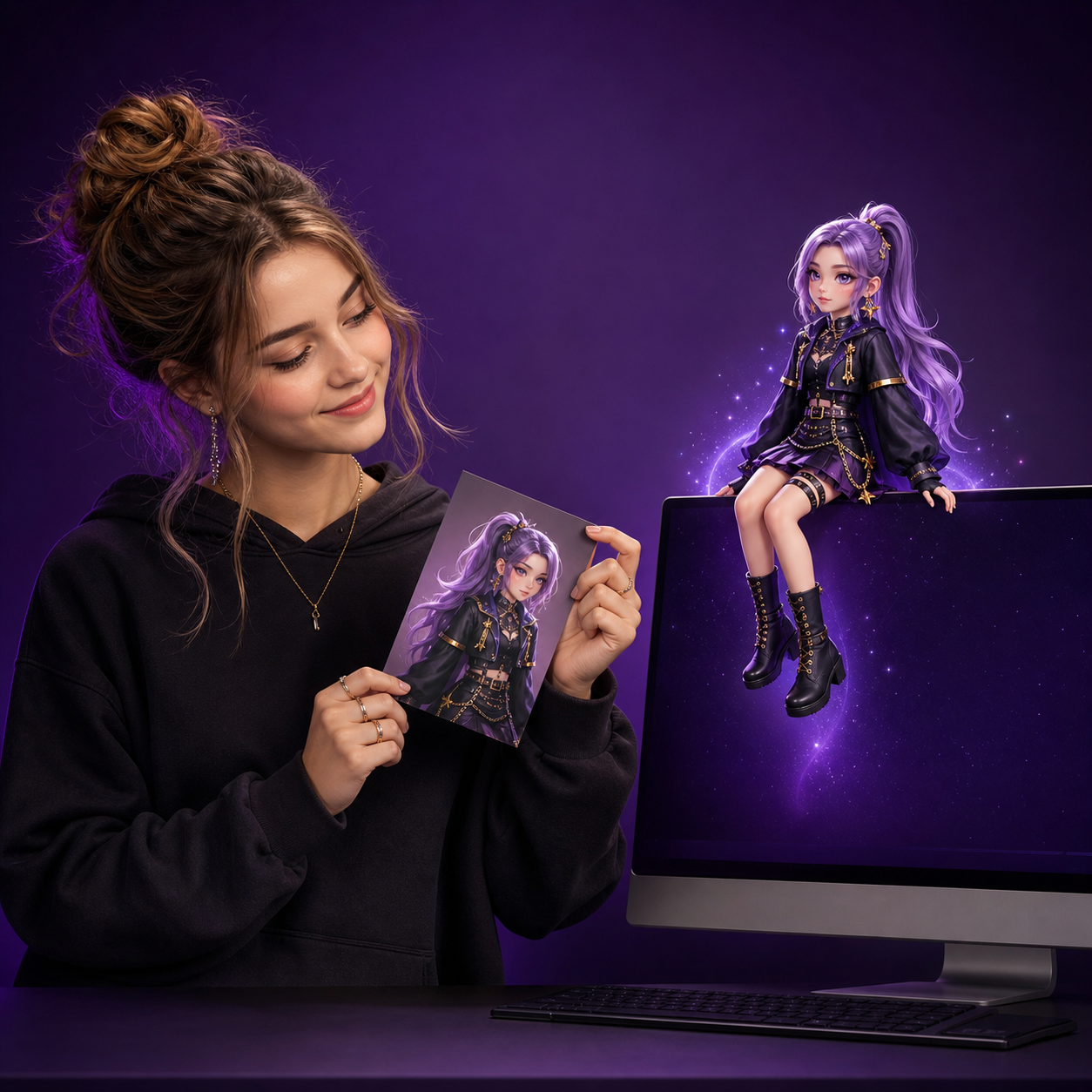 SpriteMate Idol & Character Desktop Companion stylized mode product image