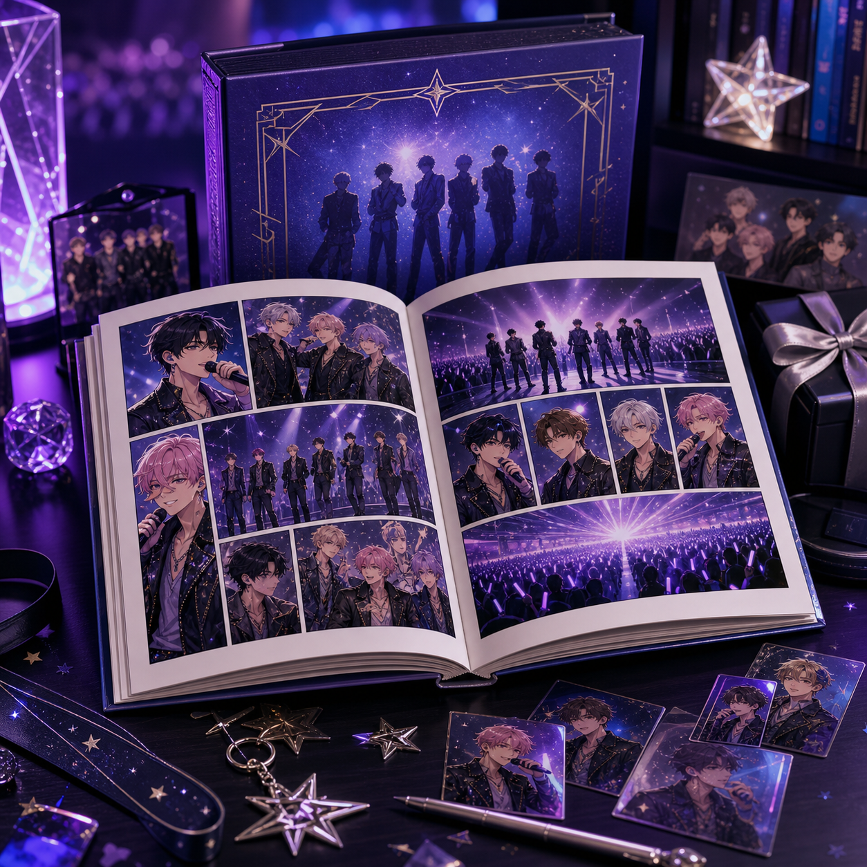 Fictional idol-inspired comic book gift